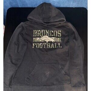 Denver Broncos Salute To Service Sweatshirt Black Size Large NFL Team Apparel